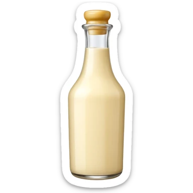 cream sauce bottle  sticker