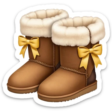 Uggs with bows sticker