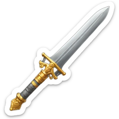 roman emperor sword sticker