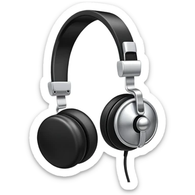 Headphones with the bell sticker