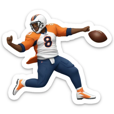 Denver Bronco dancing sticker
