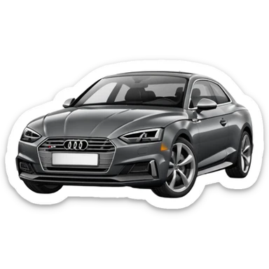 2019 dark grey Audi a5 coupe  sticker