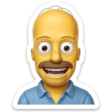the simpsons, Different every character, only one at a time. sticker