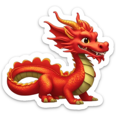  Put a dragon but it’s a Chinese new year sticker