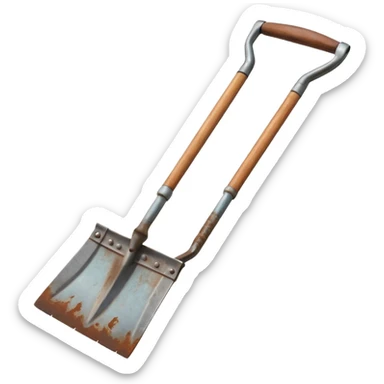 Gardening hoe sticker