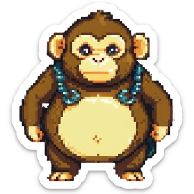 super fat monkey sticker