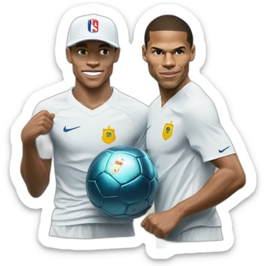 Kylian Mbappé et Rafael Nadal sticker