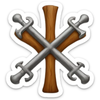 Croix de fer signe allemand sticker