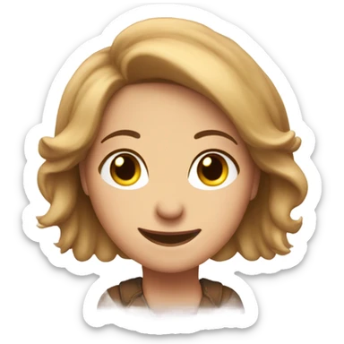 Rachel caddick giving me a hug sticker