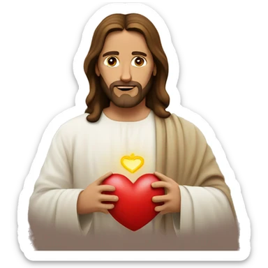 Jesus And heart sticker
