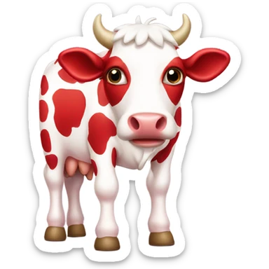 strawberry cow sticker
