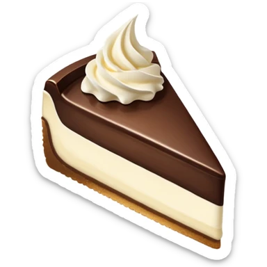 Tuxedo cream cheesecake slice sticker