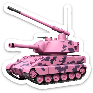 pink army tanks sticker