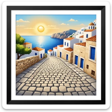 greece square sticker