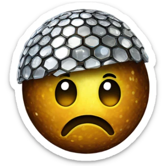 Poop that is a disco ball  sticker