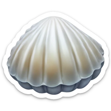 Wet clam shell sticker