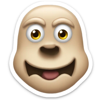 emojis d'un beauf en débardeur avec le ventre qui depasse sticker