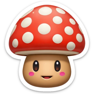 goomba mushroom from mario sticker