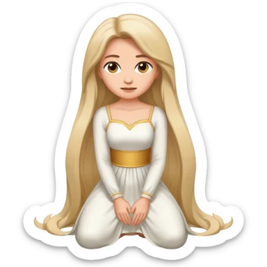 Mulher ajoelhada sticker