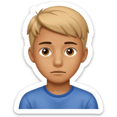 Joven de 14 años aburrido  sticker