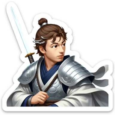 Moonlit Samurai sticker