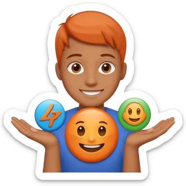 smiling bun who holds a Zapier logo sticker