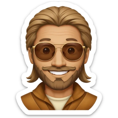 Ivan the Fool in sunglasses, smiling sticker