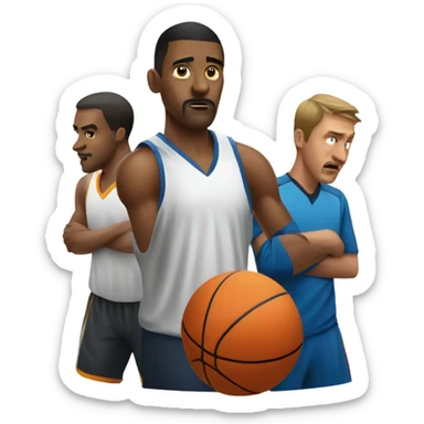 Cheating at basketball sticker