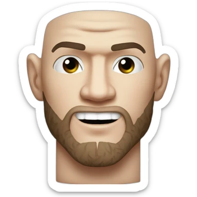 Khabib Nurmagomedov qui tape Conor McGregor sticker