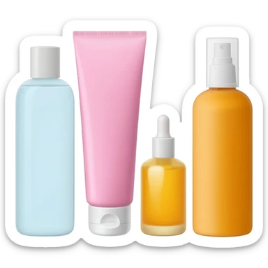 skincare products sticker