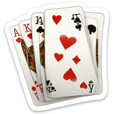 playing cards sticker