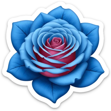 Rose bleu sticker