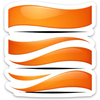 elegant horizontal banner using HEX code #FF6A00 as the color sticker