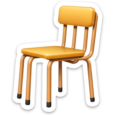 a chair with 3 legs sticker