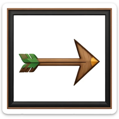 flecha para cpmenzar denuevo sticker