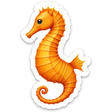 A seahorse sticker