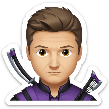 Jeremy Lee Renner Hawkeye 
 sticker