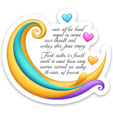 Fantastical poetry  sticker