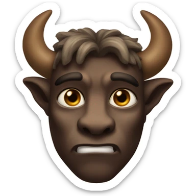 minotaur heart eyes sticker