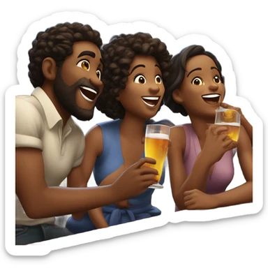 Drunk gossip sticker