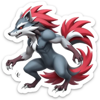 Obstagoon-Banshee-Zoroark-fusion  sticker