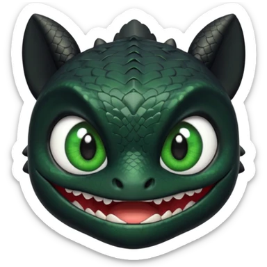 Toothless face only from how to train your Dragon sticker