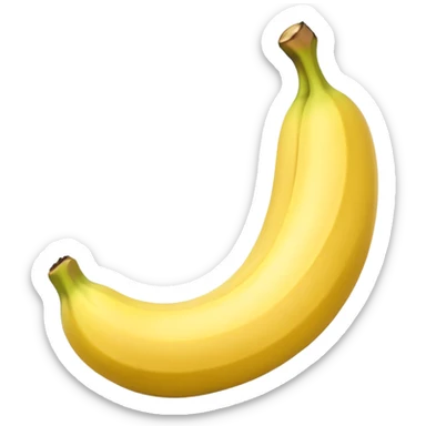 Half-Peeled banana sticker