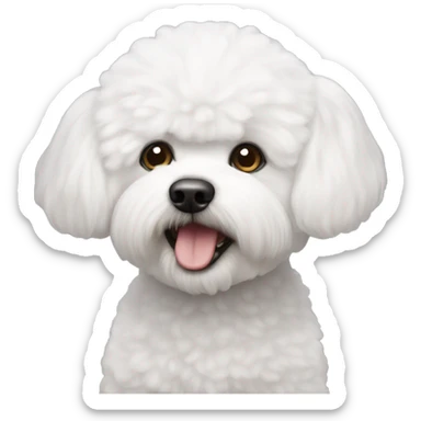 bichon frise sticker
