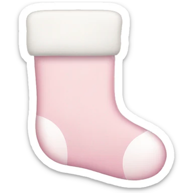 Set of Light Pink Christmas Stockings  sticker