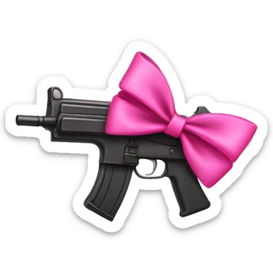 Smg with pink bow sticker