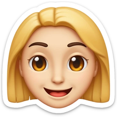 Emoji that is smirking 😏 and wiggling its eyebrows seductively sticker