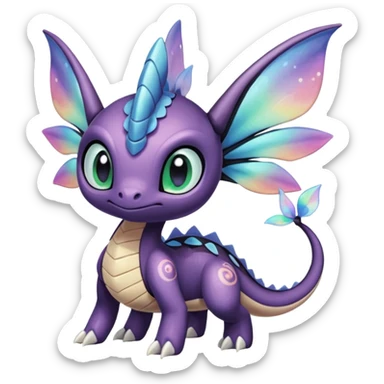 Meloetta-Cresselia-Palkia-Spyro-Toothless-Stitch-Fakémon-creature-hybrid sticker