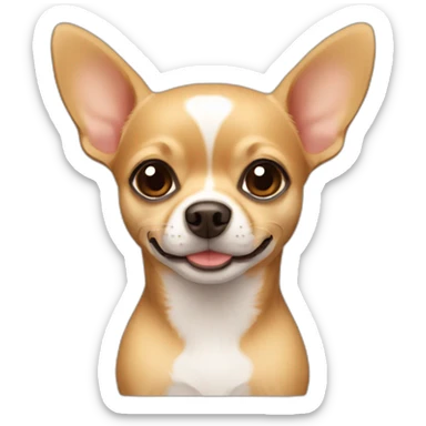 tan Chihuahua mix sticker