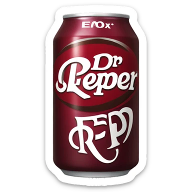 Dr Pepper can  sticker